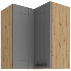 Zgornja kotna omara Luna - dustgrey/artisan hrast - 60x60 GN-72 2F (90°)
