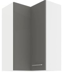 Zgornja kotna omara Lara - siva - 60x60 cm GN-90 (90°) 2F