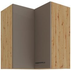 Zgornja kotna omara Bolonia - artisan hrast/tartuf siva - 60x60 GN-72 2F (90°)