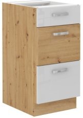 Spodnja omara Artisan - bela - 40 cm D 3S BB