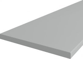 Kuhinjski pult 38x600 mm - 2600 mm - platina
