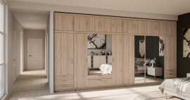 Modulna garderobna omara Elena - hrast sonoma - 1 sestav