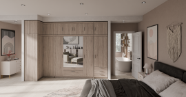 Modulna garderobna omara Elena - hrast sonoma - 2 sestav