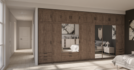 Modulna garderobna omara Elena - hrast lefkas - 2 sestav