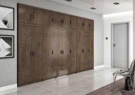 Modulna garderobna omara Elena - hrast lefkas - 4 sestav