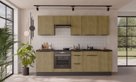 Kuhinjski sestav Cremona - hrast/antracit