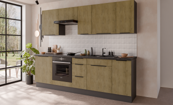 Stolarz-Lempert - Zgornja kotna omara Cremona - hrast/antracit - 60x60 GN-108 2F  (90°)