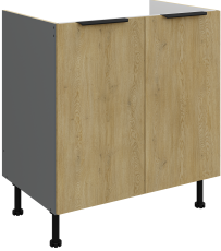 Spodnja omara Cremona - hrast/antracit - 80 ZL 2F BB