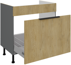 Stolarz-Lempert - Spodnja omara Cremona - hrast/antracit - 80 ZL 1S BB