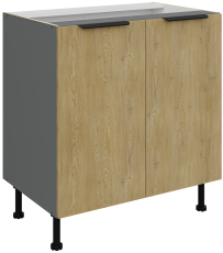 Spodnja omara Cremona - hrast/antracit - 80 D 2F BB