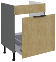 Stolarz-Lempert - Spodnja omara Cremona - hrast/antracit - 60 ZL 1S BB