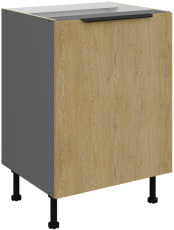 Spodnja omara Cremona - hrast/antracit - 60 D 1F BB