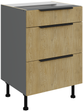 Spodnja omara Cremona - hrast/antracit - 60 D 3S BB