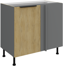 Spodnja omara Cremona - hrast/antracit - 105 ND 1F BB