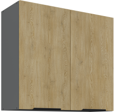 Zgornja omara Cremona - hrast/antracit - 80 G-72 2F
