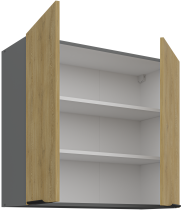 Stolarz-Lempert - Zgornja omara Cremona - hrast/antracit - 80 G-72 2F