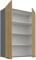 Stolarz-Lempert - Zgornja omara Cremona - hrast/antracit - 80 G-108 2F