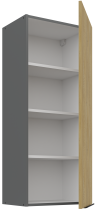 Stolarz-Lempert - Zgornja omara Cremona - hrast/antracit - 45 G-108 1F