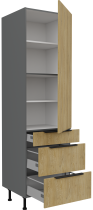 Stolarz-Lempert - Visoka omara Cremona - hrast/antracit - 60 DKS-215 3S1F