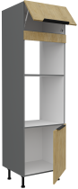 Stolarz-Lempert - Visoka omara Cremona - hrast/antracit - 60 DPM-215 2F