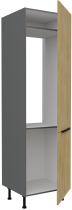 Stolarz-Lempert - Visoka omara Cremona - hrast/antracit - 60 LO-215 2F