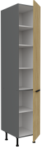 Stolarz-Lempert - Visoka omara Cremona - hrast/antracit - 40 DK-215 2F