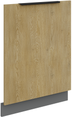 Vrata za vgradni pomivalni stroj Cremona - hrast/antracit - ZM 713x596