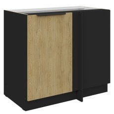 Spodnja omara Cremona - hrast/črna - 105 ND 1F BB