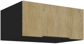 Zgornja omara Cremona - hrast/črna - 80 NAGU-36 1F
