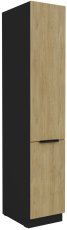 Visoka omara Cremona - hrast/črna - 40 DK-210 2F