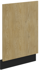 Vrata za vgradni pomivalni stroj Cremona - hrast/črna - ZM 570x446