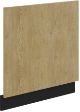 Vrata za vgradni pomivalni stroj Cremona - hrast/črna - ZM 570x596