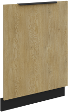 Vrata za vgradni pomivalni stroj Cremona - hrast/črna - ZM 713x596