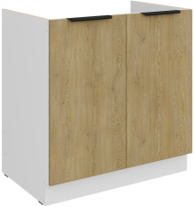 Spodnja omara Cremona - hrast/bela - 80 ZL 2F BB
