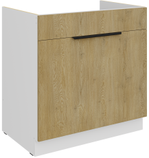Spodnja omara Cremona - hrast/bela - 80 ZL 1S BB