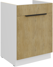 Spodnja omara Cremona - hrast/bela - 60 ZL 1S BB