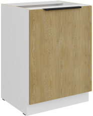 Spodnja omara Cremona - hrast/bela - 60 D 1F BB