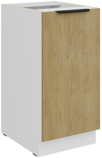 Spodnja omara Cremona - hrast/bela - 40 D 1F BB