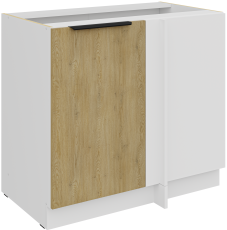 Spodnja omara Cremona - hrast/bela - 105 ND 1F BB