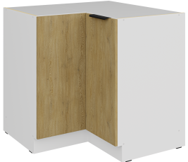 Spodnja omara Cremona - hrast/bela - 90x90 DN 2F BB