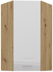 Zgornja kotna omara Artisan - bela - 60x60 GN-108 1F (45°)