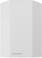 Zgornja kotna omara Lara - bela sijaj - 60x60 GN-108 1F (45°) 
