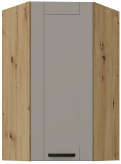 Zgornja kotna omara Luna - claygrey/hrast artisan - 60x60 GN-108 1F (45°)