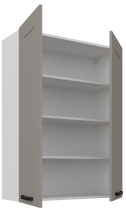 Stolarz-Lempert - Zgornja omara Luna - claygrey/bel - 80 G-108 2F
