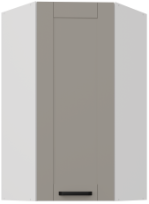 Zgornja kotna omara Luna - claygrey/bel - 60x60 GN-108 1F (45°)