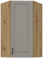 Zgornja kotna omara Stilo - сlaygrey/hrast artisan - 60x60 GN-108 1F (45°)