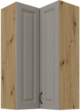 Zgornja kotna omara Stilo - сlaygrey/hrast artisan - 60x60 GN-108 2F (90°)
