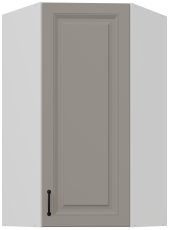 Zgornja kotna omara Stilo - сlaygrey/bela - 60x60 GN-108 1F (45°)