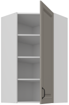 Stolarz-Lempert - Zgornja kotna omara Stilo - сlaygrey/bela - 60x60 GN-108 1F (45°)