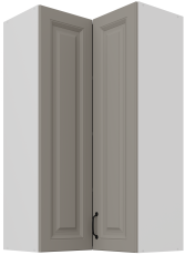 Zgornja kotna omara Stilo - сlaygrey/bela - 60x60 GN-108 2F (90°)